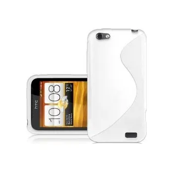 Pouzdro na mobilní telefon Silikonové pouzdro obal HTC ONE V - bílé