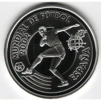 Stříbrná pamětní mince MS ve fotbale - Proof, rok 2002