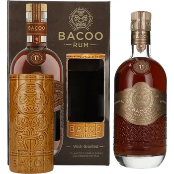 Likér Bacoo 11 Year Old Rum + Tiki pohár 0,7 l 40 %