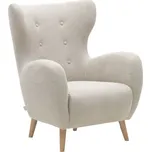 Béžové látkové křeslo Kave Home Patio