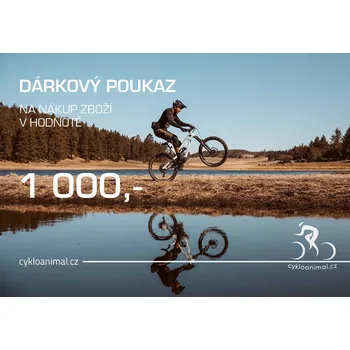 Tělový krém Dárkový poukaz na nákup zboží v hodnotě 1000 Kč