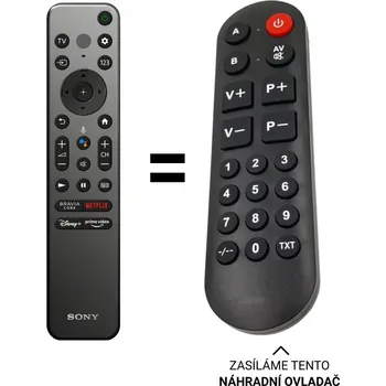 Dálkový ovladač Sony RMF-TX900U náhradní dálkový ovladač pro seniory Z9K, A95K, A90K a X95K