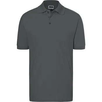 Pánská móda James&amp;Nicholson Unisex polokošile JN070 Graphite (Solid) 3XL