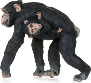 Figurka PAPO 50194 Samice šimpanze s mládětem