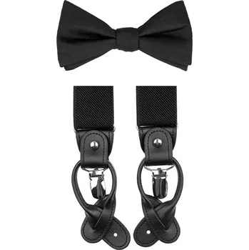 Kravata Bubibubi Motýlková sada Night s kšandami