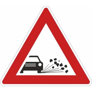 Dopravní značka Dopravní značka A17, Odlétávající štěrk Dopravní značka 700 mm trojúhelník