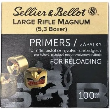 Airsoftová zbraň zápalky 5,3 LRM (Large Rifle Magnum) Boxer - 100ks