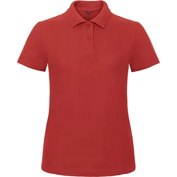 Dámská košile B&C Dámská polokošile PWI11 Red 3XL