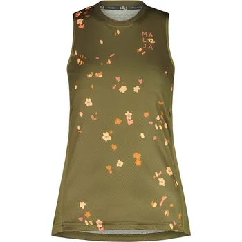 cyklistický dres MALOJA Cyklistické triko bez rukávů - TRECIMEM. LADY - zelená XS