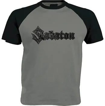 Pánské tričko šedo černé triko Sabaton