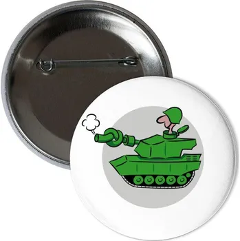 Odznáček s potiskem Odznáček Ne válce!