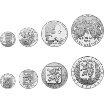 2019 - Sada čtyř stříbrných dukátů Kronika České republiky - rok 1919