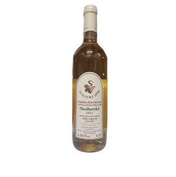 Víno Neuburské výběr z hroznů 2021 polosladké (bílé polosladké víno)