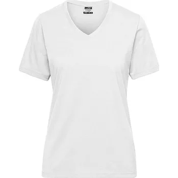 Dámské tričko James&Nicholson Dámské tričko JN1807 White 4XL