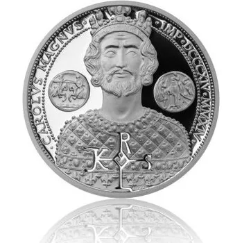 2014 - Stříbrná mince 50 centů Karel Veliký