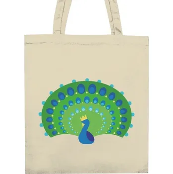 Nákupní taška unisex s potiskem Páv