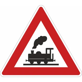 Dopravní značka Dopravní značka A30, Železniční přejezd bez závor Dopravní značka 700 mm trojúhelník