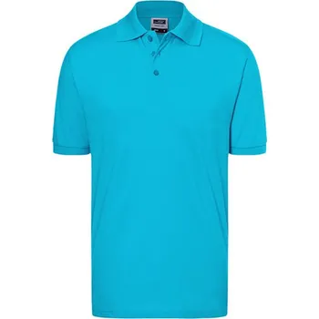 James&Nicholson Unisex polokošile JN070 Turquoise S