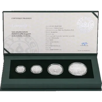 Sběratelství 2020 - Sada čtyř stříbrných odražků dukátů Leopolda I.