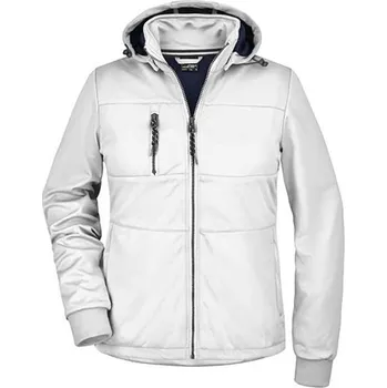 Dámská softshellová bunda James&Nicholson Dámská softshellová bunda JN1077 White-White L