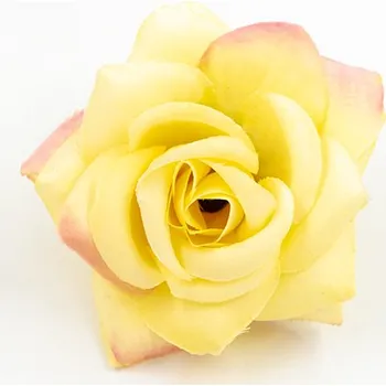 umělá květina Růže 20 žlutá