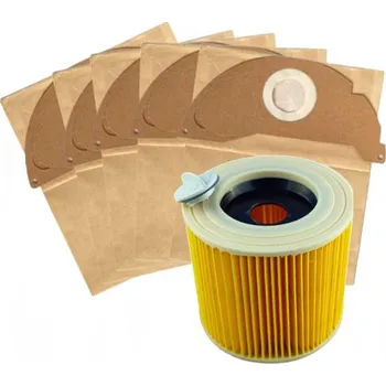 Příslušenství pro úklid Sáčky do vysavačů KARCHER WD 2 5ks a filtr