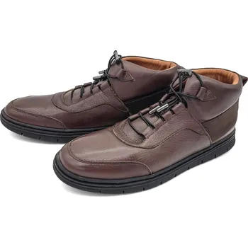 Pánské polobotky Pánské kotníkové boty 086-03401/00003 WILD hnědá Barva: hnědá, Velikost: 45