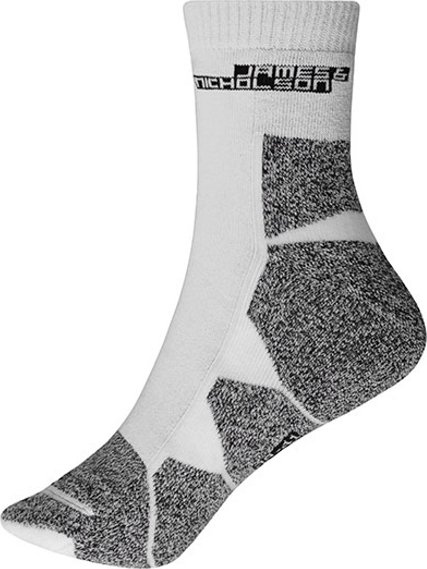 James&Nicholson Unisex sportovní ponožky JN215 White-White 39-41