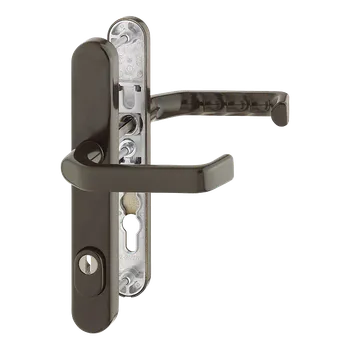 Dveřní kování HOPPE Bezpečnostní kování Liverpool se zakrytím vložky Provedení: klika - klika, Povrch: F8707 tmavě hnědá