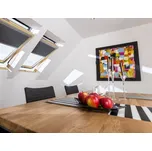 FAKRO ARF I zatemňující roleta Rozměry oken: 03 66x98 cm, Barva rolety: Modrá (051)