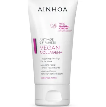 Pleťová maska Ainhoa Vegan Collagen+ Mask - Pleťová zpevňující maska na spaní 50 ml