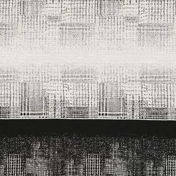 Kabátovina 17411, bílo-černé šrafování, š.155