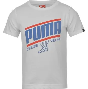 dětské tričko PUMA - WHITE (Puma QTT Word Tee Junirrs)