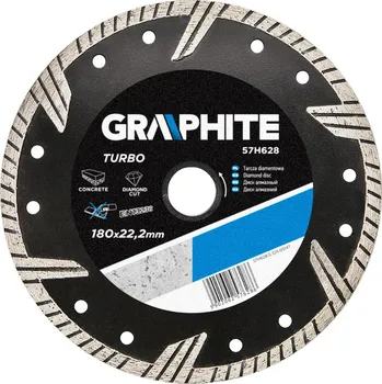 Řezný kotouč Graphite Diamantový kotouč 180mm turbo PROFI