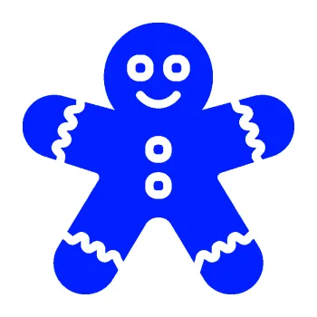 Samolepící dekorace Perníček 001 (19 - modrá dynamic) SAMOLEPKA NA AUTO, NÁLEPKA, FÓLIE, POLEP, TUNING, VLASTNÍ TEXT, TISK, AUTOSAMOLEPKY.cz, POLEPY, OBRÁZEK, LOGO, 3D STICKERS