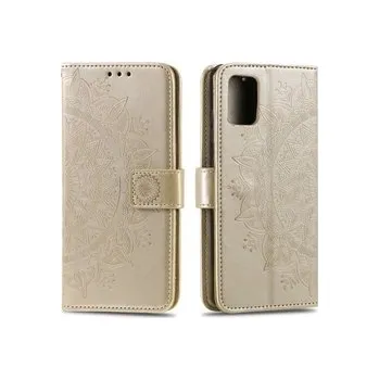 Pouzdro na mobilní telefon Knížkové pouzdro Galaxy A31 - mandala zlatá