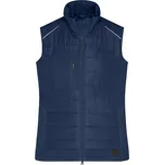 James&Nicholson Dámská softshellová vesta JN1821 Navy-Navy XXL
