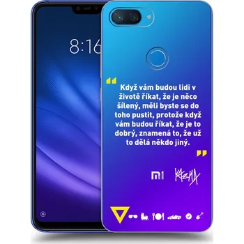Pouzdro na mobilní telefon Picasee silikonový průhledný obal pro Xiaomi Mi 8 Lite - Kazma - MĚLI BYSTE SE DO TOHO PUSTIT