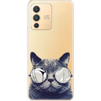 Pouzdro na mobilní telefon Odolné silikonové pouzdro iSaprio - Crazy Cat 01 - Vivo V23 5G