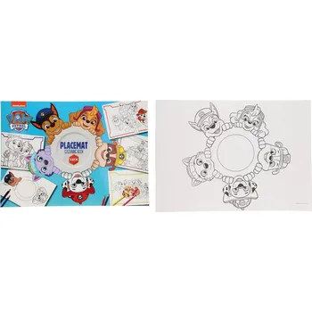 omalovánky Podložka - prostírání k vymalování, omalovánky Tlapková Patrola