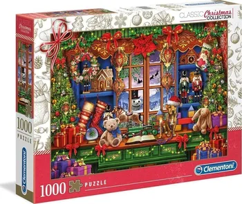 Puzzle Clementoni Vánoční kolekce Starý vánoční obchod 1000 dílků