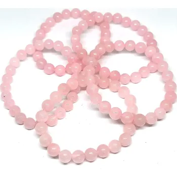 Náramek Růženínový náramek v AA kvalitě, 8mm AKCE