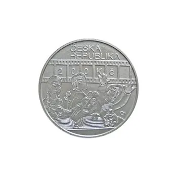 Česká mincovna 100. výročí narození Karla Zemana 200 Kč 2010 stříbrná mince Proof 13 g