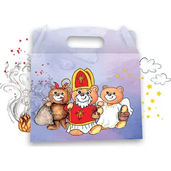 Dárkový potravinový koš Lipoo Mikulášský box pro kluky