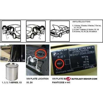 Autolak Autolak do pistole BMW A57 FELGEN BRILLANT LINE MET