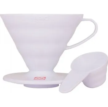Domácí spotřebič Hario plastový dripper na kávu V60-02 bílý