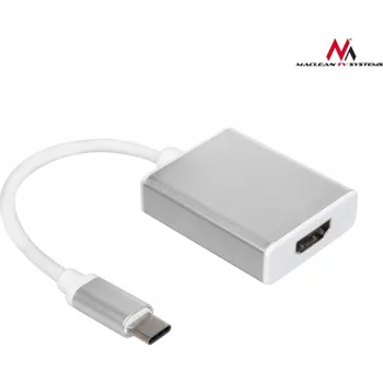 USB hub Maclean MCTV-842 USB cable USB 3.2 Gen 1 (3.1 Gen 1) USB C USB A White