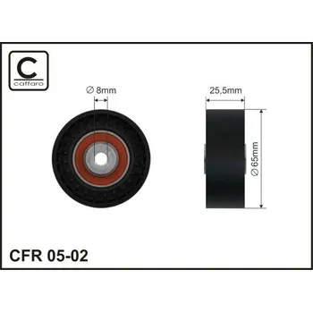 Vratná/vodicí kladka, klínový žebrový řemen CAFFARO 05-02