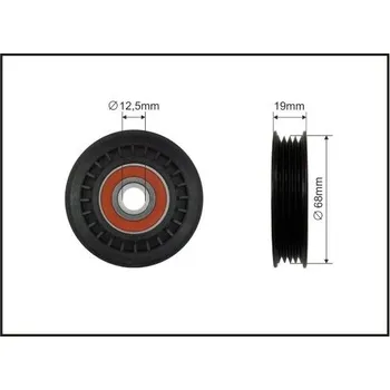 Vratná/vodicí kladka, klínový žebrový řemen CAFFARO 159-80