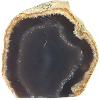 Přírodní kámen Achátová geoda hnědá z Brazílie 362g